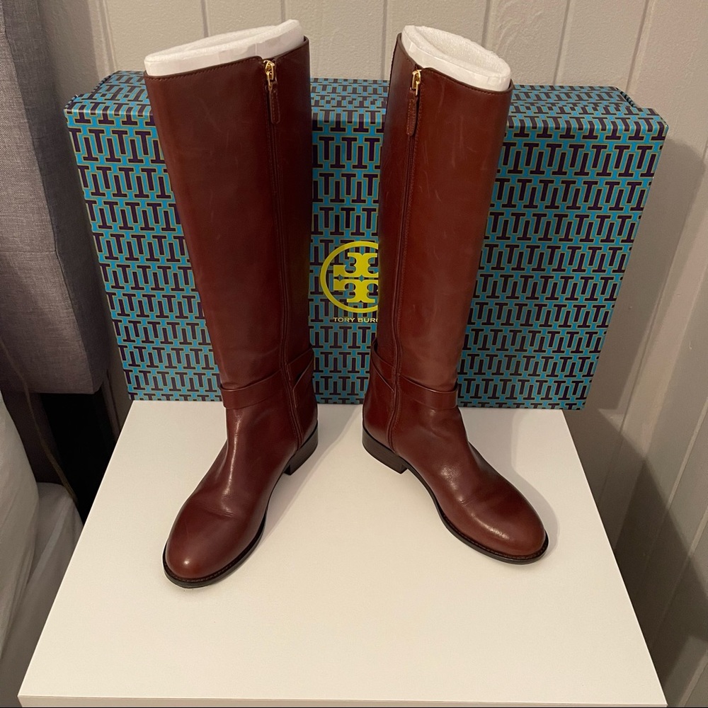 Tory Burch  Brown Riding Boots- Brooke 25 MM Knee-Size 6.5 Color-Perfect Brown
